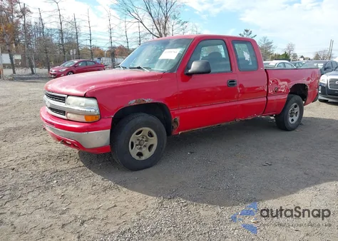 2000 Chevrolet Silverado 1500 из США, поврежденный, VIN 2GCEK19V7Y1212625